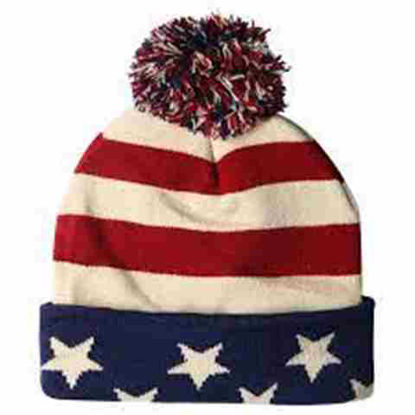 Picture of Cap Winter -  Cap with Pom Pom- 12ct