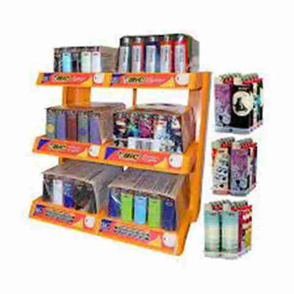 Picture of Bic Lighters 6 tier DISPLAY 30 FREE