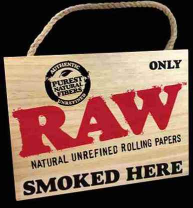 Picture of Raw-Zig Zag Wooden Board Sign