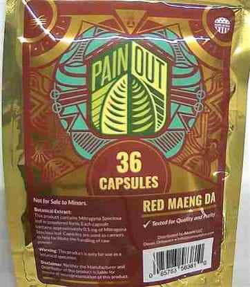 Picture of Painout Caps 36ct Red Maeng Da