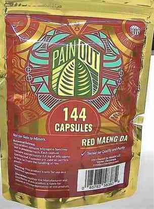 Picture of Painout Caps 144ct Red Maeng Da