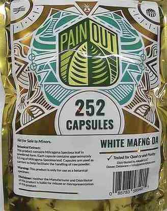 Picture of Painout Caps 252ct White Maeng Da