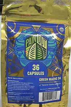 Picture of Painout Caps 36ct Green Maeng Da