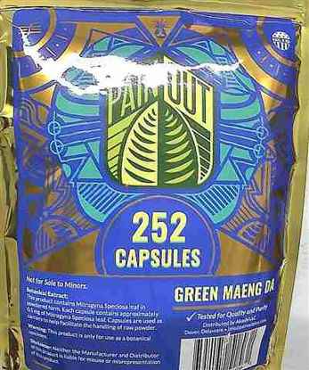 Picture of Painout Caps 252ct Green Maeng Da
