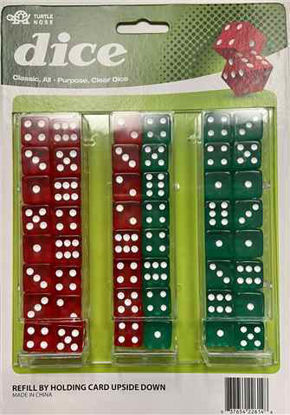 Picture of Dice Clear Card - 48ct