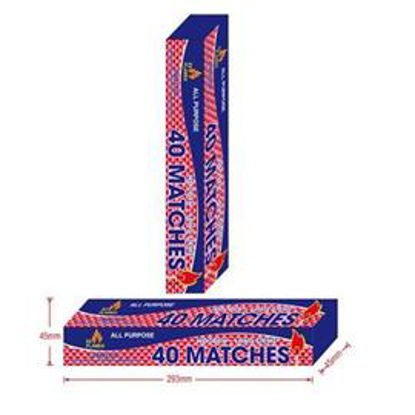 Picture of EZ Flames Bbq Matches 40ct
