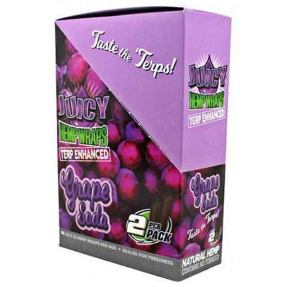 Picture of Juicy Hemp Wraps 25 x 2 Grape Soda 