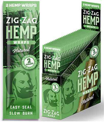 Picture of Zig-Zag Hemp Wraps Natural - 25ct