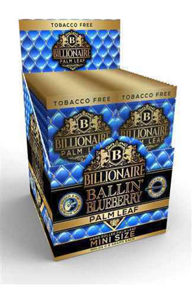 Picture of Billionaire Palm Leaf Wrap Mini- Blueberry