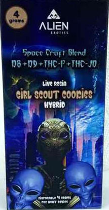 Picture of Alien 4gm Hybrid D8 D9 THC P THC JD-Girl Scout Cookies