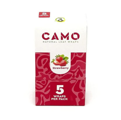 Picture of Camo Leaf Wraps 5 x 25pk - Strawberry
