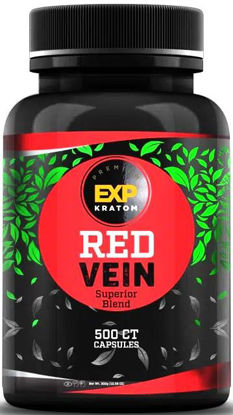 Picture of EXP Premium Kratom 500ct - Red Vein