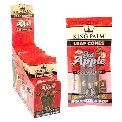 Picture of King Palm Cones Dog walker 3pk-15ct Red Apple