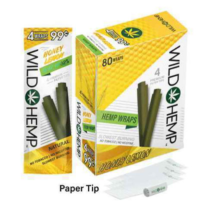 Picture of Wild Hemp Wraps 4pk 99c-Honey Lemon