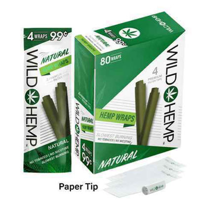 Picture of Wild Hemp Wraps 4pk 99c-Natural