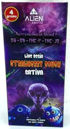 Picture of Alien 4gm Sativa D8 D9 THC P THC JD-Strawberry Cough