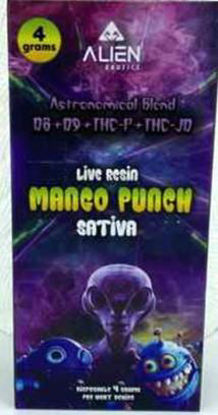 Picture of Alien 4gm Sativa D8 D9 THC P THC JD-Mango Punch 