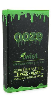 Picture of Battery Ooze - Twist 1100 mAh Adjustable Volt 3.3V - 5 pack