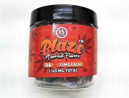 Picture of Blaze D8 Gummies 75mg  15ct 