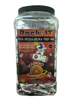 Picture of Rock It THCA Gummies 80ct Jar - Mango