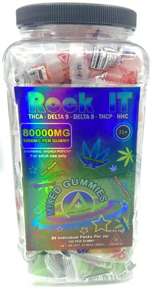Picture of Rock It THCA Gummies 80ct Jar - Mixed 