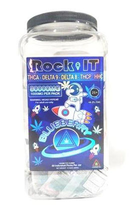 Picture of Rock It THCA Gummies 80ct Jar - Blueberry