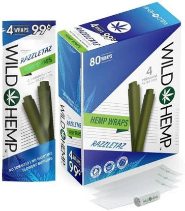 Picture of Wild Hemp Wraps 4pk 99c-Razzletaz
