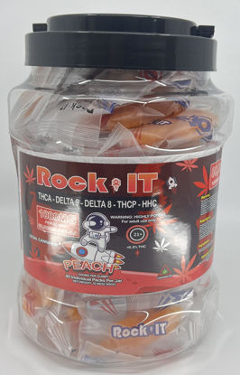 Picture of Rock It THCA Gummies 80ct Jar - Peach