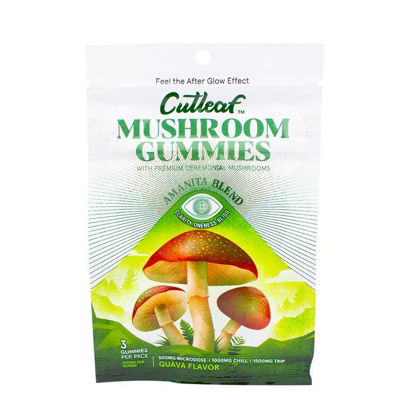 Picture of CutLeaf Mushroom Gummies Amanita 1500mg-Guava Flavor