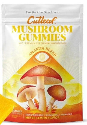 Picture of CutLeaf Mushroom Gummies Amanita 1500mg-Meyer Lemon Flavor