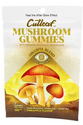 Picture of CutLeaf Mushroom Gummies Amanita 1500mg-Pineapple Flavor