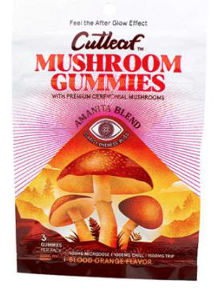 Picture of CutLeaf Mushroom Gummies Amanita 1500mg-Blood Orange Flavor