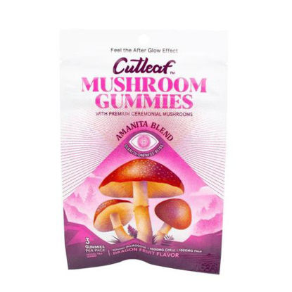 Picture of CutLeaf Mushroom Gummies Amanita 1500mg-Dragon Fruit Flavor
