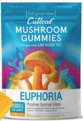 Picture of CutLeaf Mushroom Gummies Euphoria  Gummies 1000mg-Mango