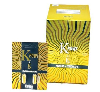 Picture of K POW KRATOM + CORDYCEPS 2CT CAPSULES 10PK