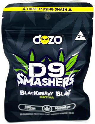 Picture of Dozo D9 Smashers Gummies 10000mg 20pk-Blackberry Blast