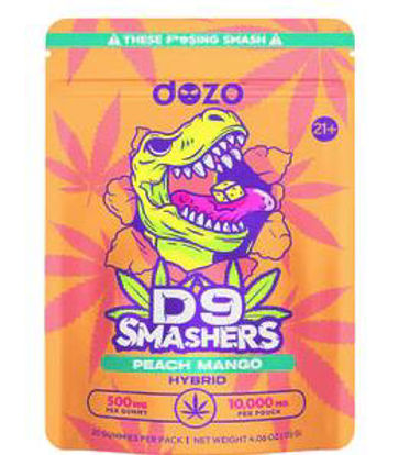 Picture of Dozo D9 Smashers Gummies 10000mg 20pk-Peach Mango