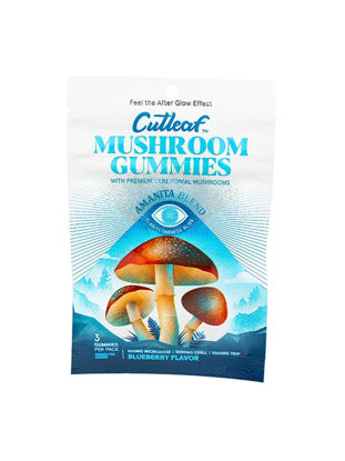 Picture of CutLeaf Mushroom Gummies Amanita 1500mg-Blueberry Flavor