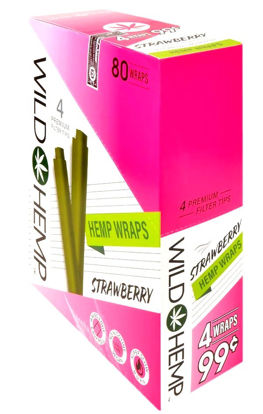 Picture of Wild Hemp Wraps 4pk 99c - Strawberry 