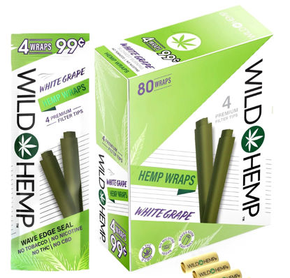Picture of Wild Hemp Wraps 4pk 99c - White Grape