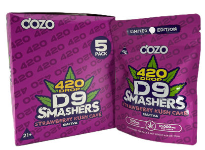 Picture of Dozo D9 Smashers Gummies 10000mg 20pk-Strawberry Kush Cake