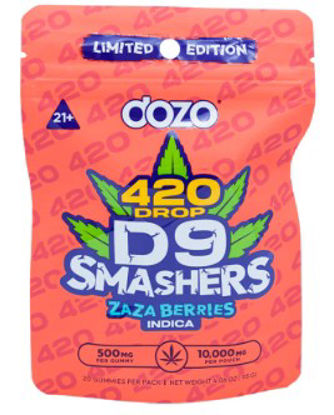 Picture of Dozo D9 Smashers Gummies 10000mg 20pk-Zaza Berries