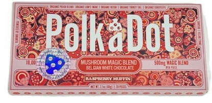 Picture of PolkaDot Chocolate 500mg -Raspberry Muffin