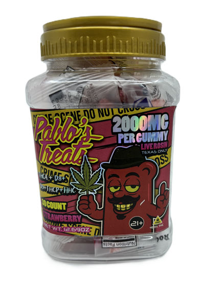 Picture of Rock it THCA Gummies 30ct Jar - Strawberry
