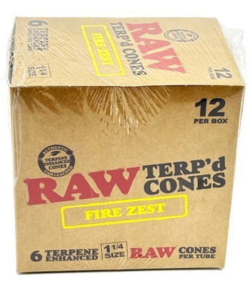 Picture of Raw Cones - Terp Dipped 1 1/4 6pk-Fire Zest