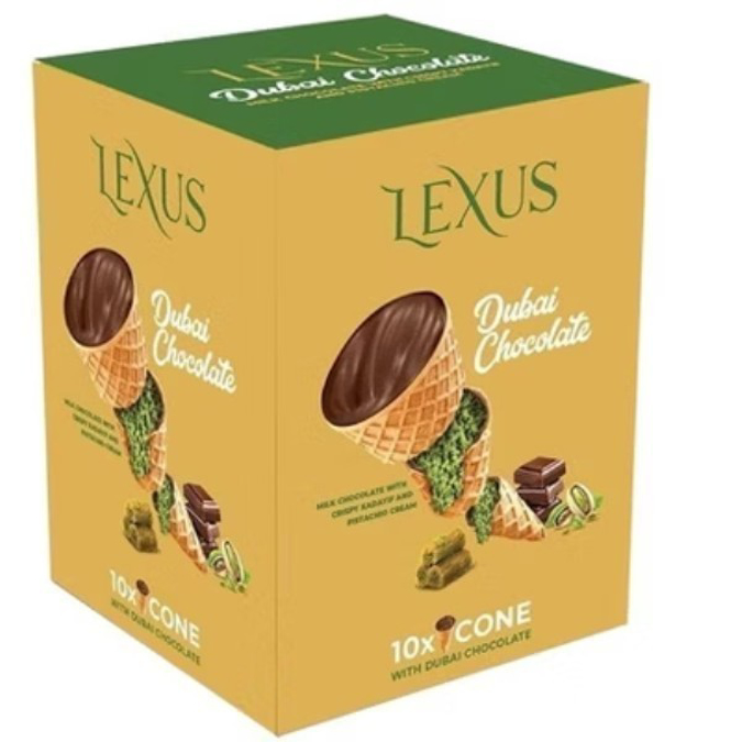 Picture of Dubai Chocolate Lexus Cone -10ct