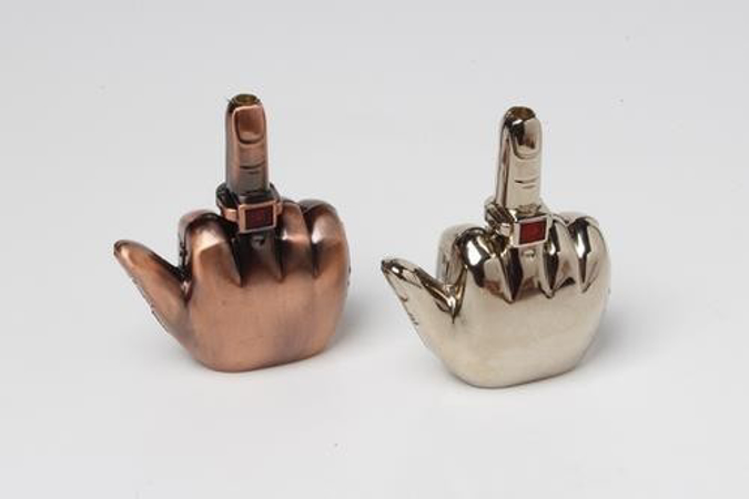 Picture of Clickit Middle finger Speaking Torch Lightert