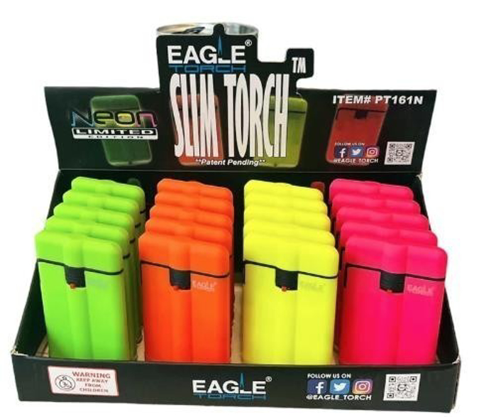 Picture of PT161N Eagle Slim Neon Lighter 20ct -12 boxes in a Case