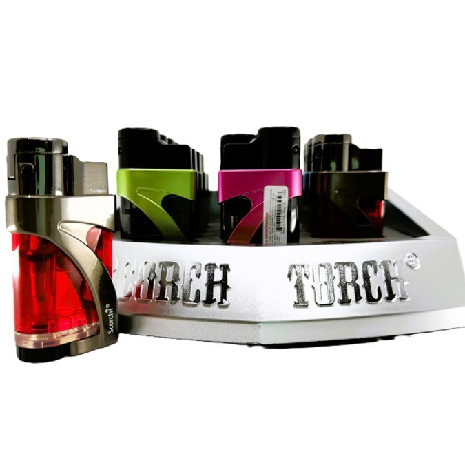 Picture of S61889 Scorch Tall Double Flame Torch Lighter 12ct