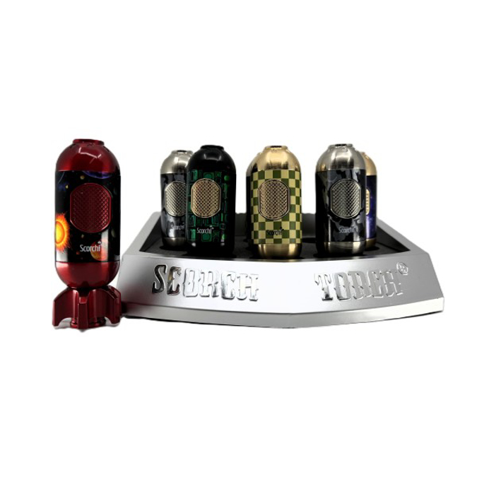 Picture of S61873 Sorch Single Flame Aerial Bomb Shape Torch Lighter 9ct